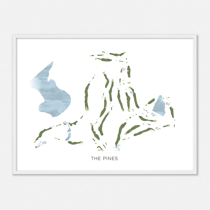 Print of The Pines Modern Map
