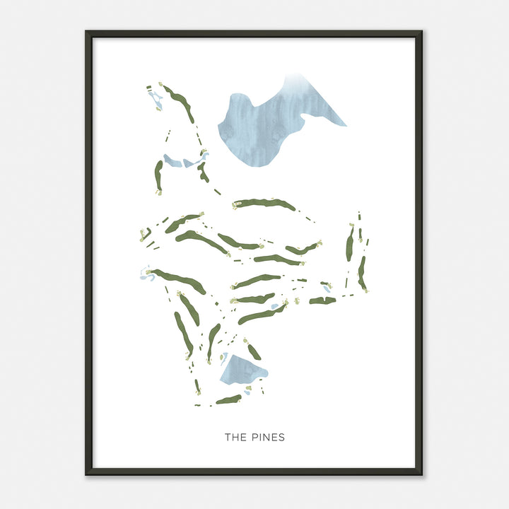 Print of The Pines Modern Map