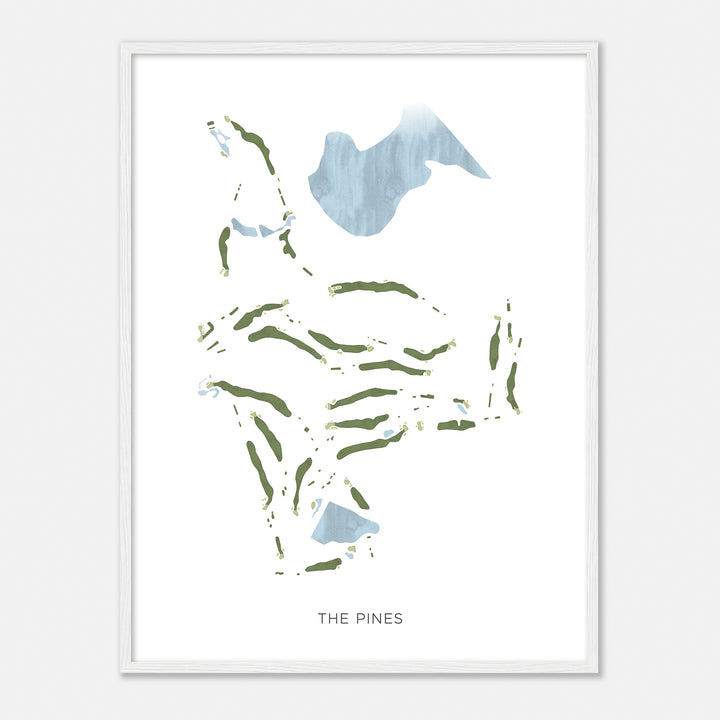 Print of The Pines Modern Map