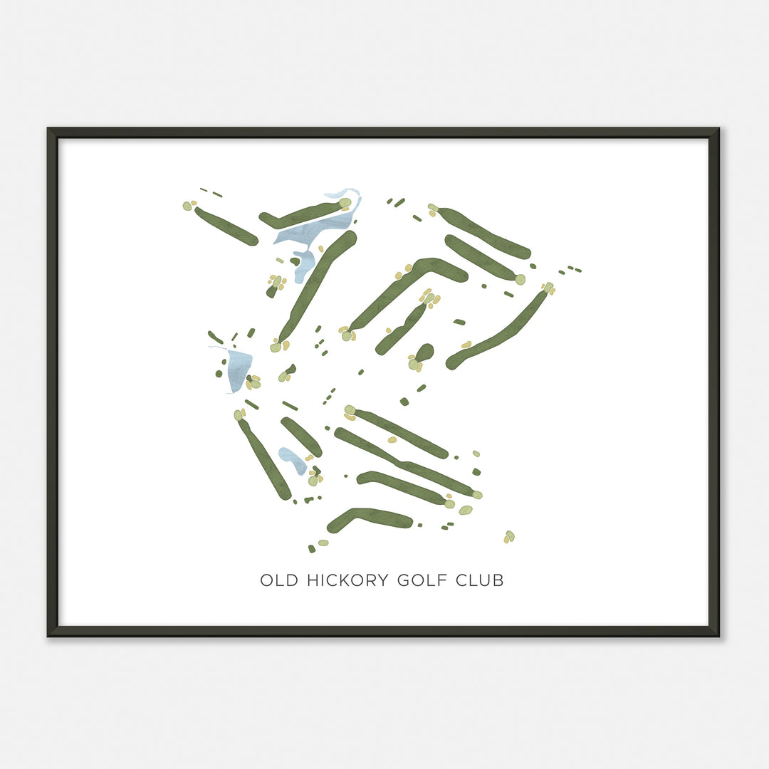 Print of Old Hickory Golf Club Modern Map
