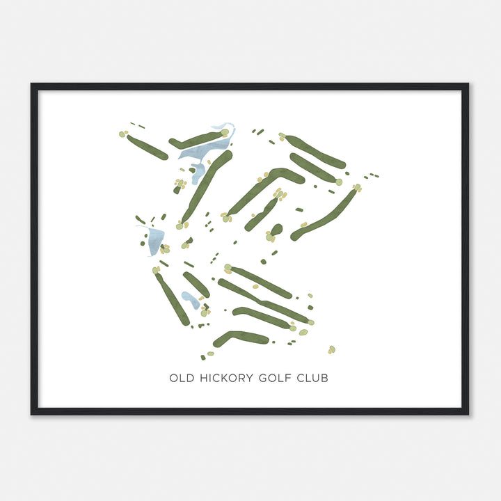 Print of Old Hickory Golf Club Modern Map