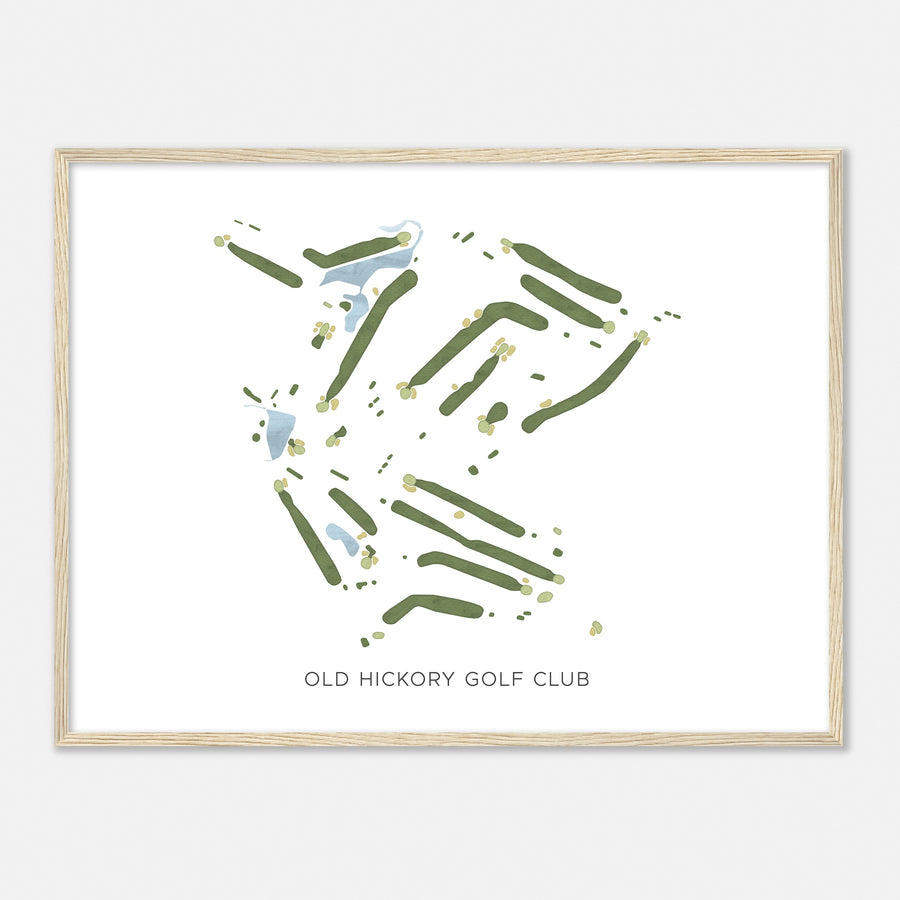 Print of Old Hickory Golf Club Modern Map