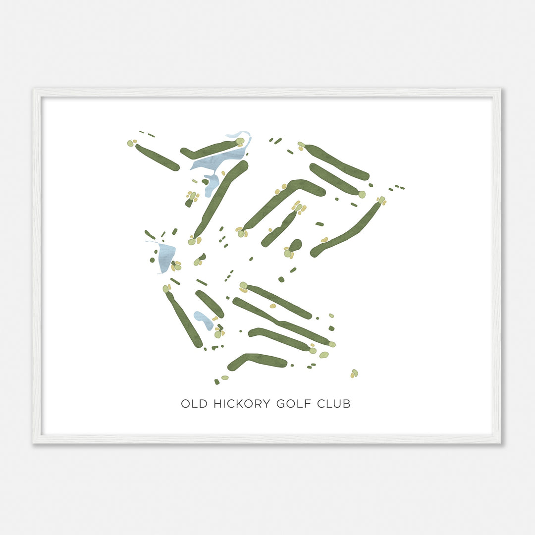 Print of Old Hickory Golf Club Modern Map