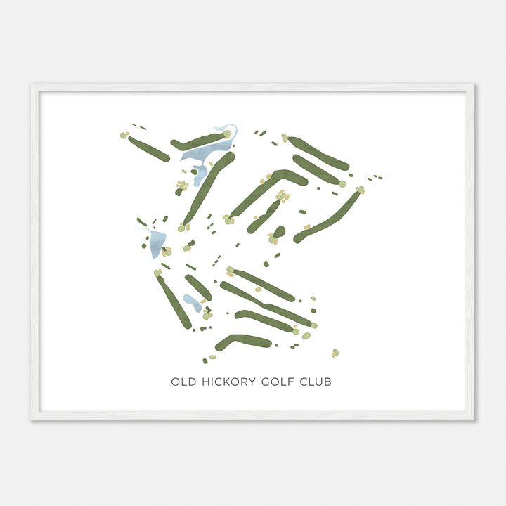 Print of Old Hickory Golf Club Modern Map