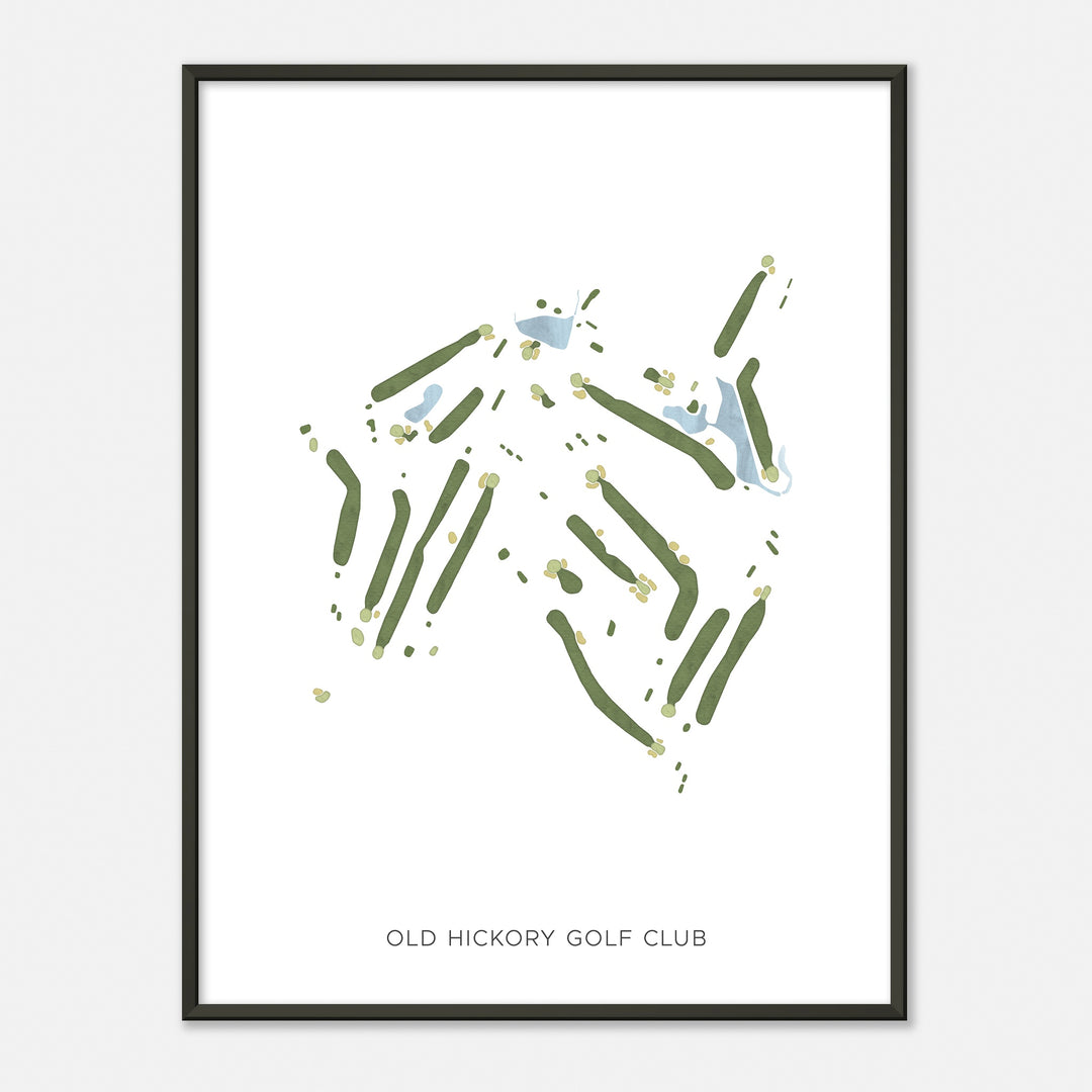 Print of Old Hickory Golf Club Modern Map