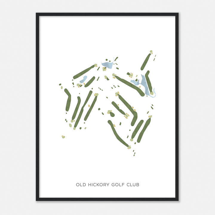 Print of Old Hickory Golf Club Modern Map