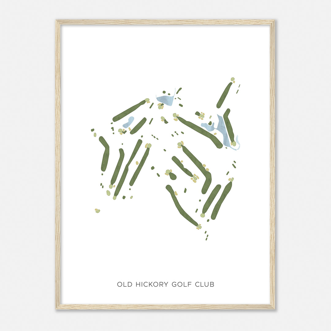 Print of Old Hickory Golf Club Modern Map