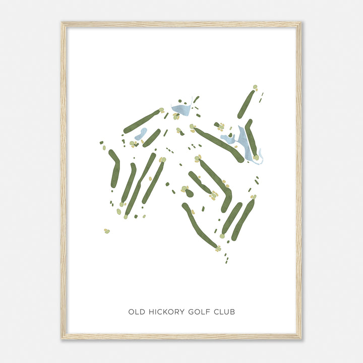 Print of Old Hickory Golf Club Modern Map