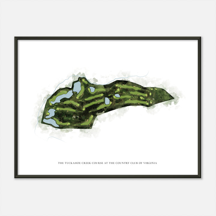 Print of The Tuckahoe Creek Course At The Country Club Of Virginia Classic Map