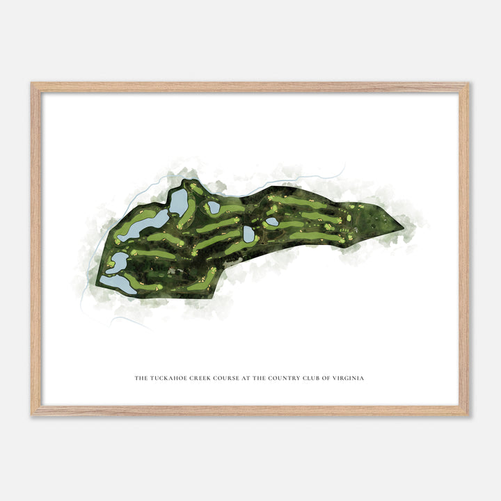 Print of The Tuckahoe Creek Course At The Country Club Of Virginia Classic Map
