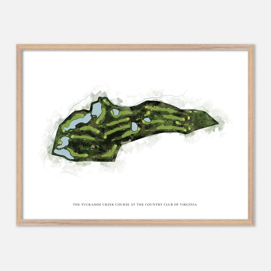Print of The Tuckahoe Creek Course At The Country Club Of Virginia Classic Map