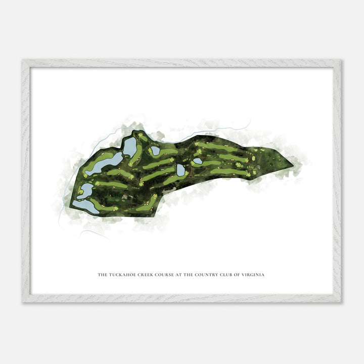 Print of The Tuckahoe Creek Course At The Country Club Of Virginia Classic Map