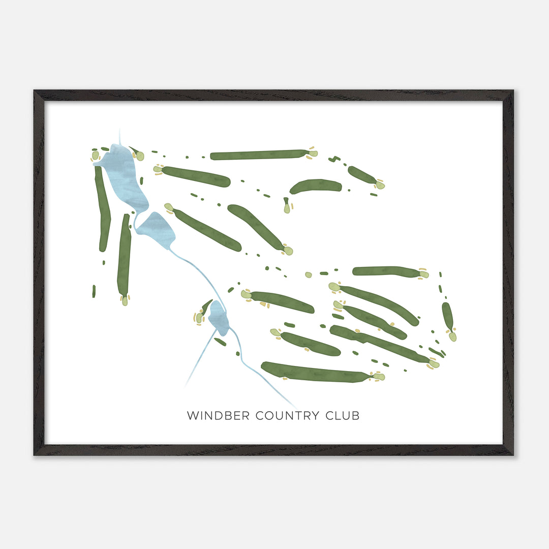 Print of Windber Country Club Modern Map
