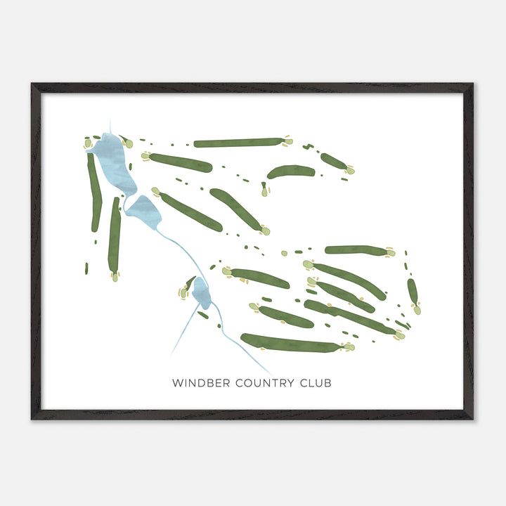 Print of Windber Country Club Modern Map