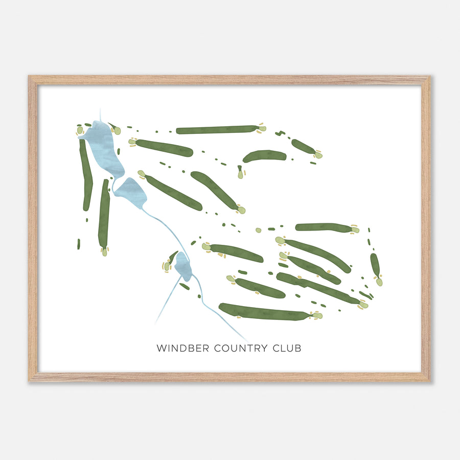 Print of Windber Country Club Modern Map