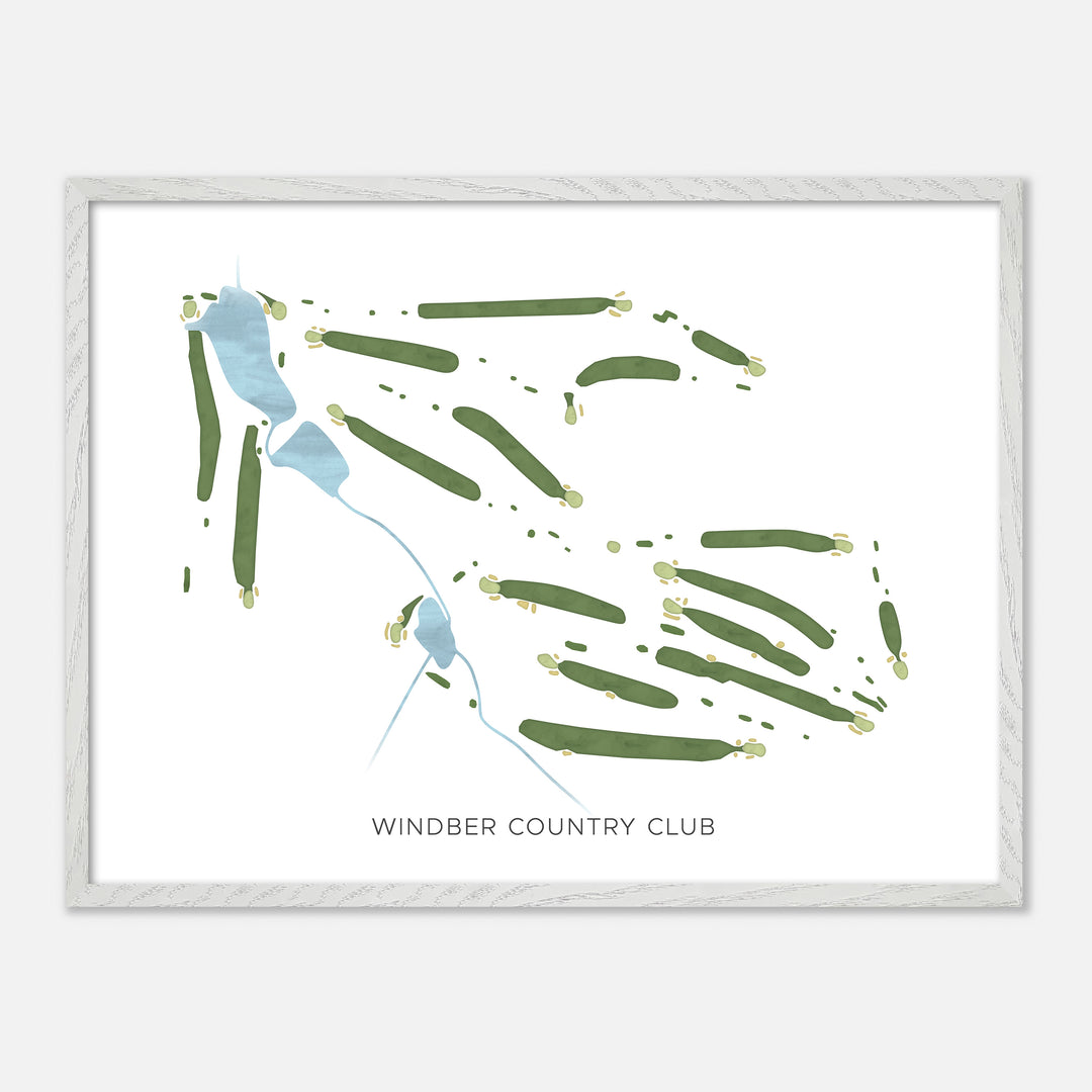 Print of Windber Country Club Modern Map