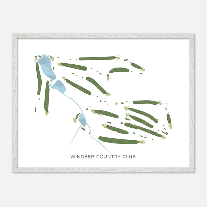 Print of Windber Country Club Modern Map