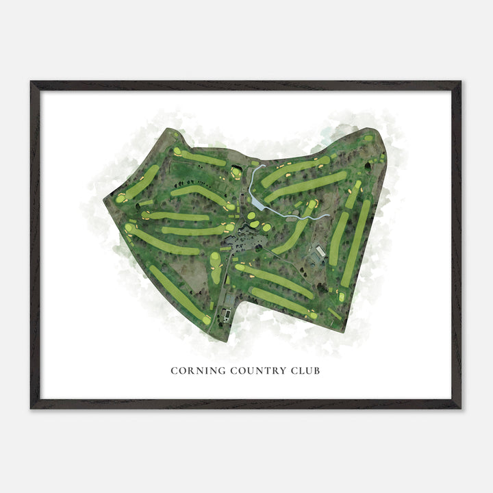 Print of Corning Country Club Classic Map