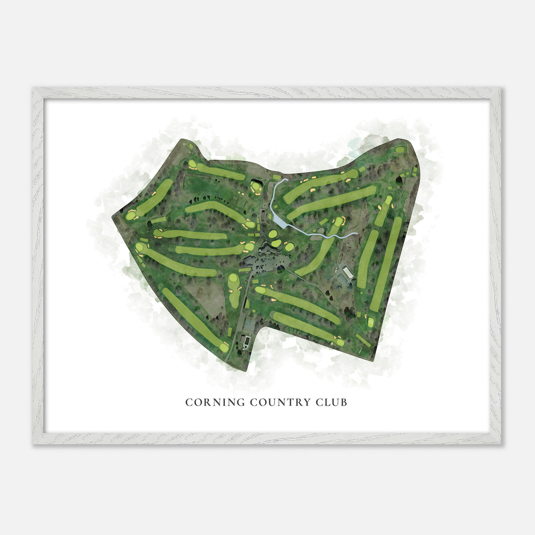 Print of Corning Country Club Classic Map