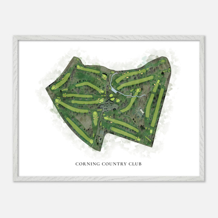 Print of Corning Country Club Classic Map
