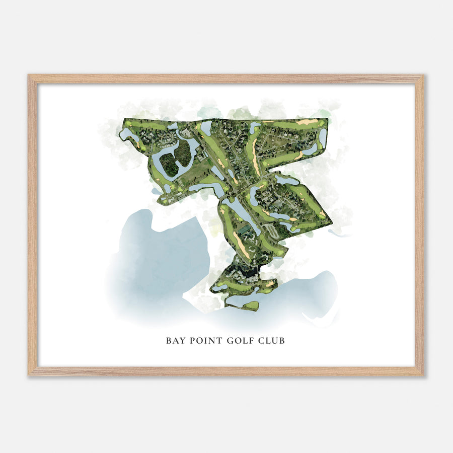 Print of Bay Point Golf Club Classic Map