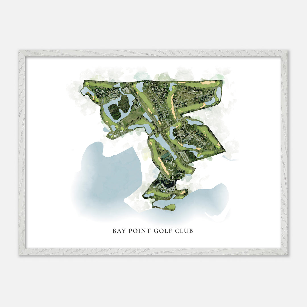 Print of Bay Point Golf Club Classic Map