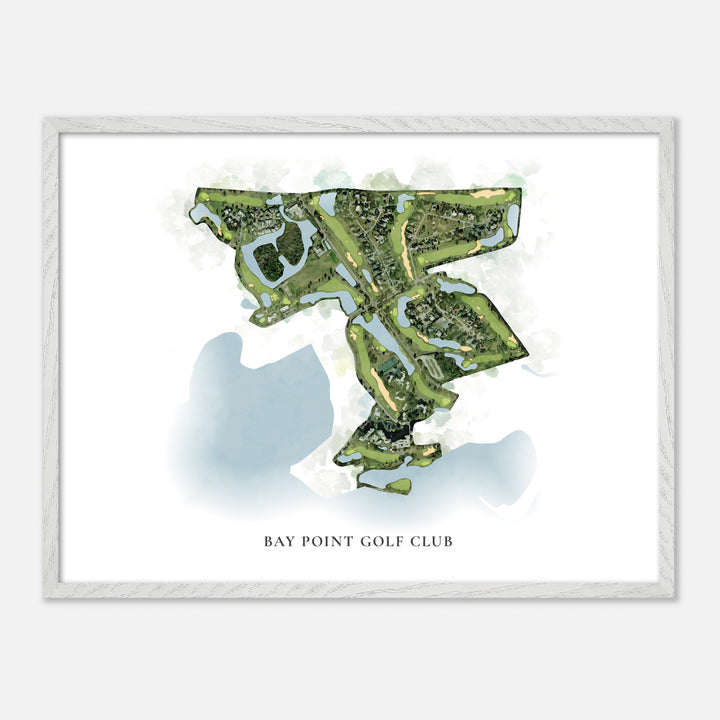 Print of Bay Point Golf Club Classic Map