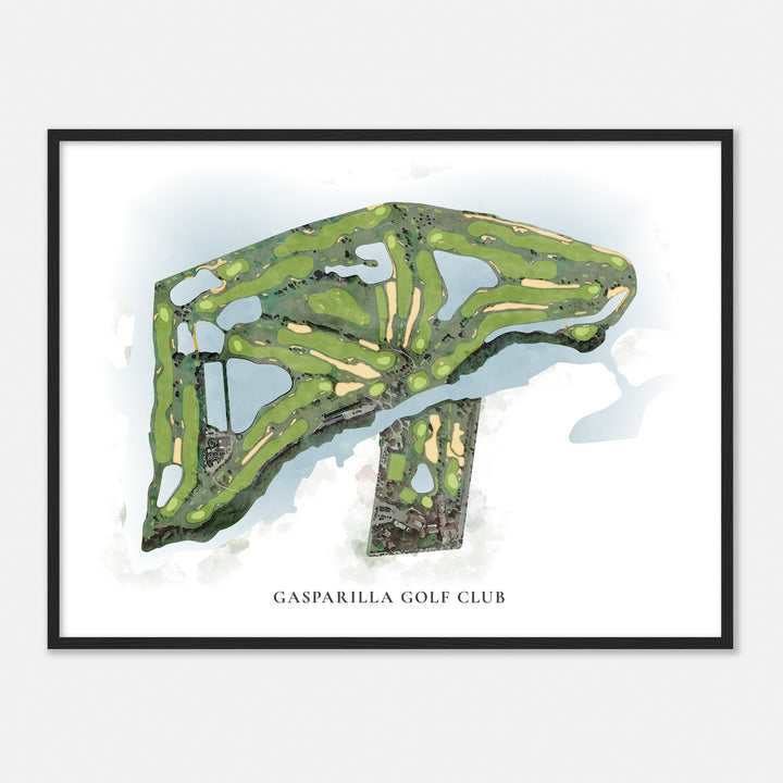 Print of Gasparilla Golf Club Classic Map