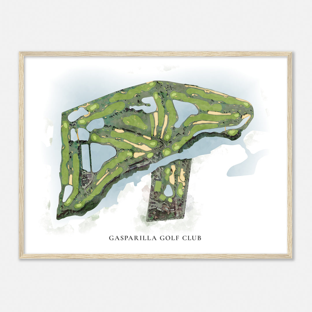 Print of Gasparilla Golf Club Classic Map