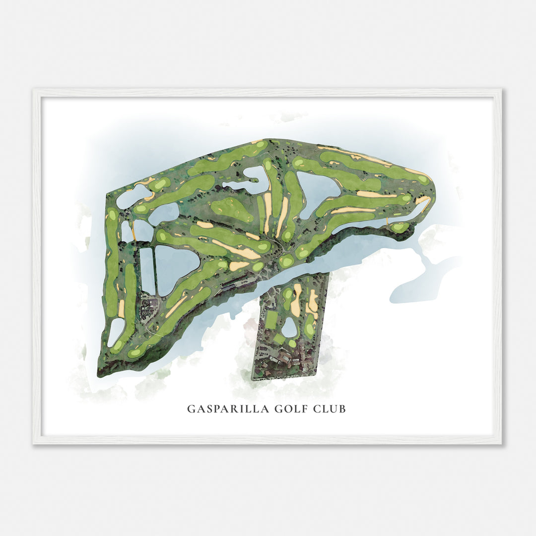 Print of Gasparilla Golf Club Classic Map