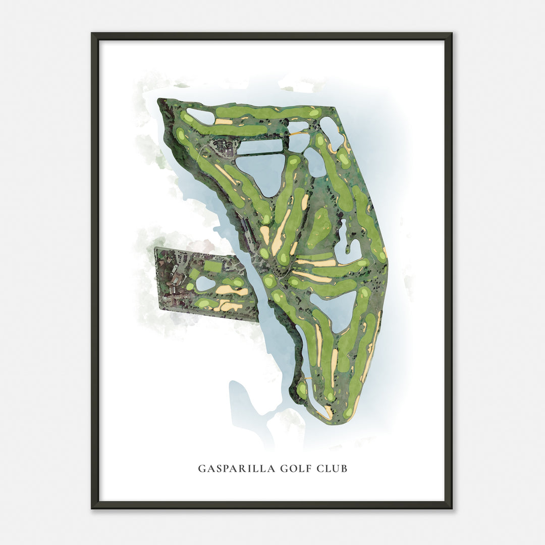 Print of Gasparilla Golf Club Classic Map