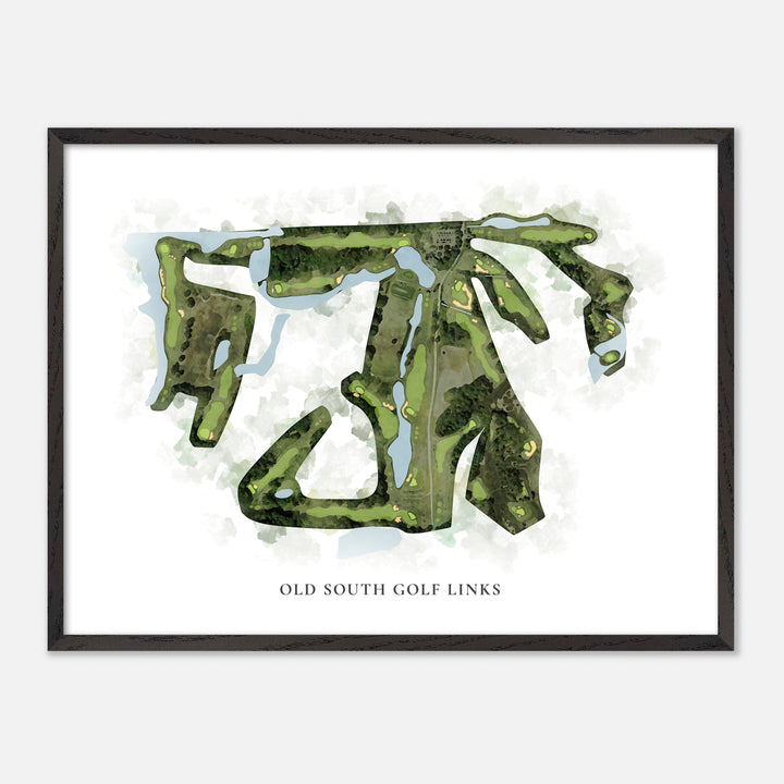 Print of Old South Golf Links Classic Map
