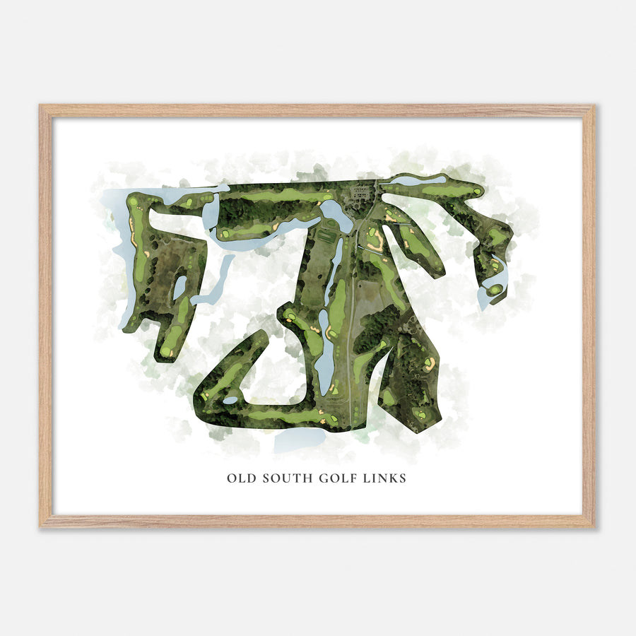 Print of Old South Golf Links Classic Map