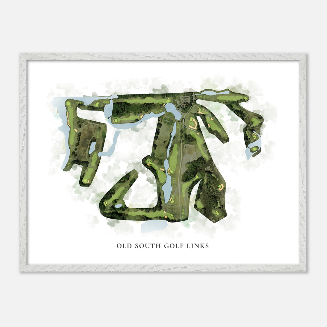 Print of Old South Golf Links Classic Map