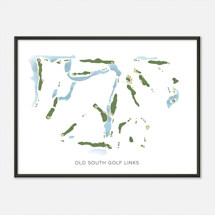 Print of Old South Golf Links Modern Map