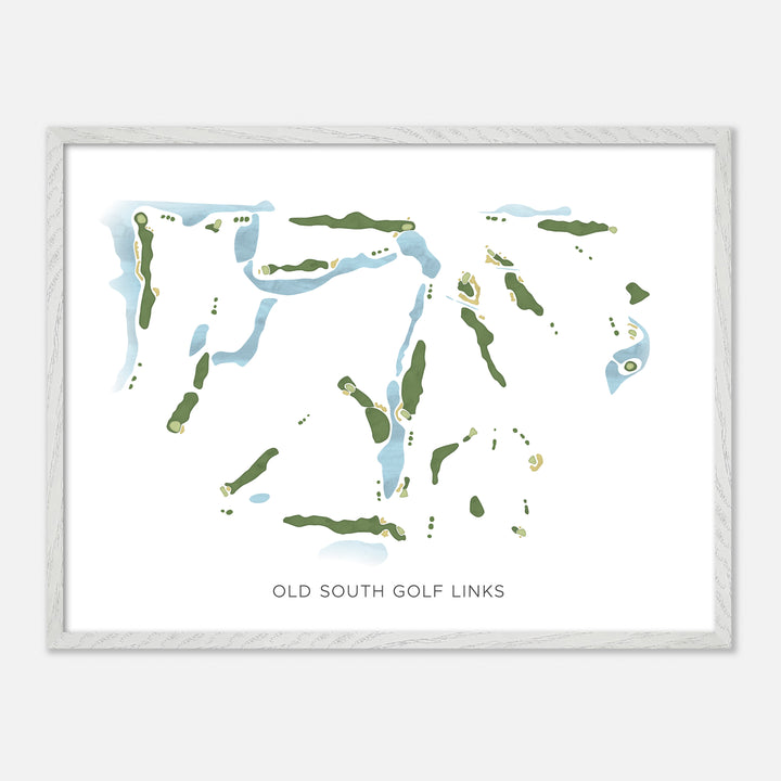 Print of Old South Golf Links Modern Map