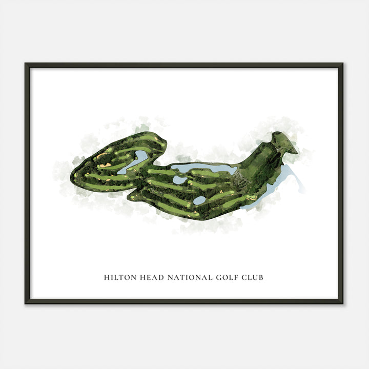 Print of Hilton Head National Golf Club Classic Map