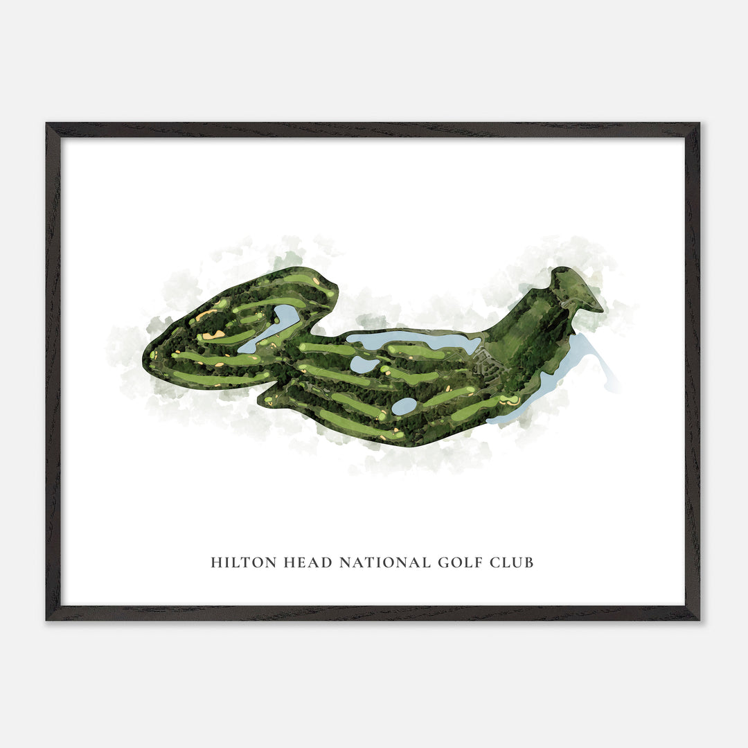Print of Hilton Head National Golf Club Classic Map