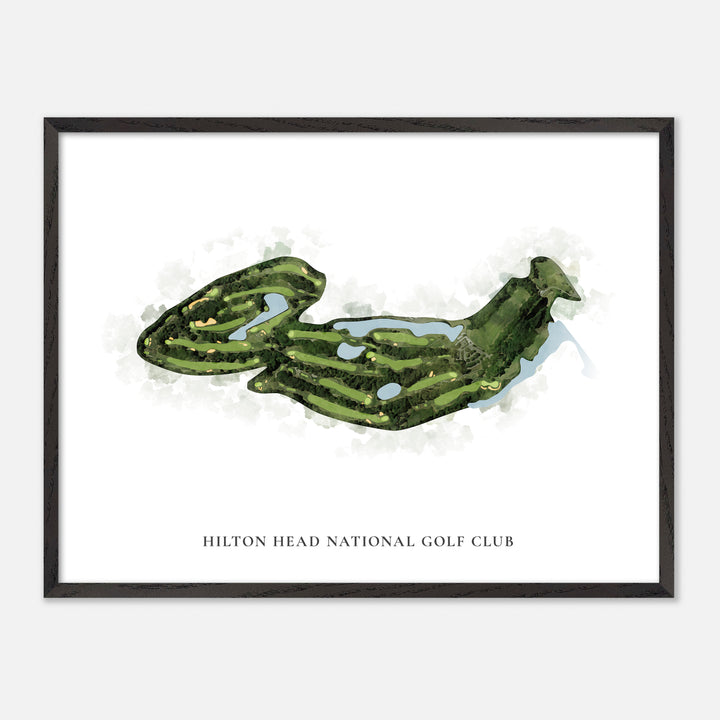 Print of Hilton Head National Golf Club Classic Map