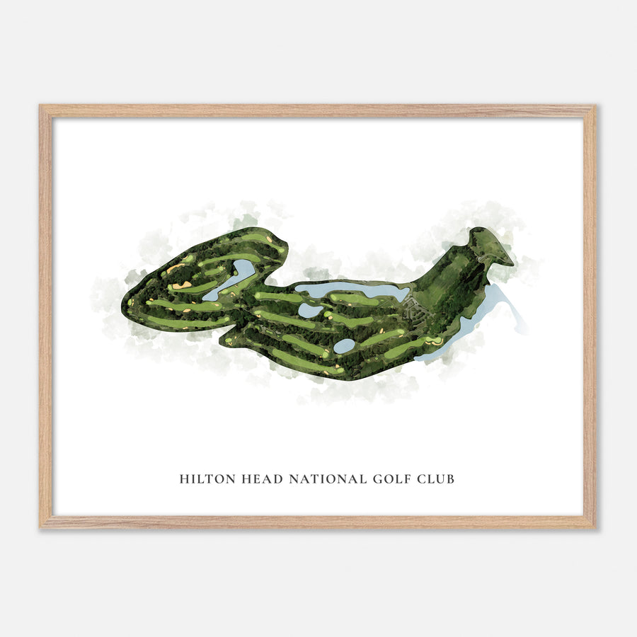 Print of Hilton Head National Golf Club Classic Map