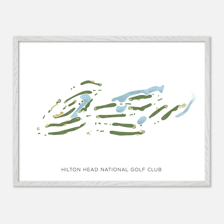 Print of Hilton Head National Golf Club Modern Map