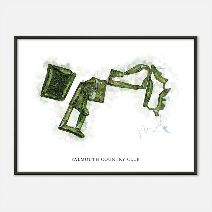 Print of Falmouth Country Club Classic Map