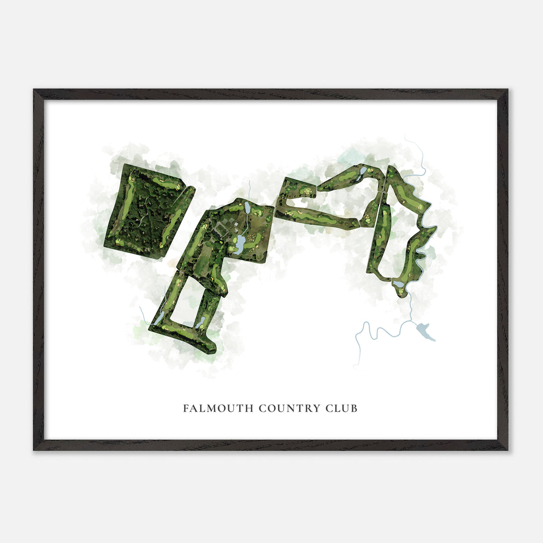 Print of Falmouth Country Club Classic Map