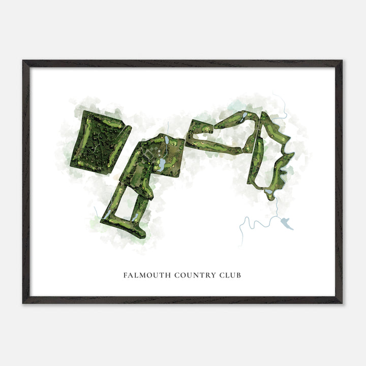 Print of Falmouth Country Club Classic Map