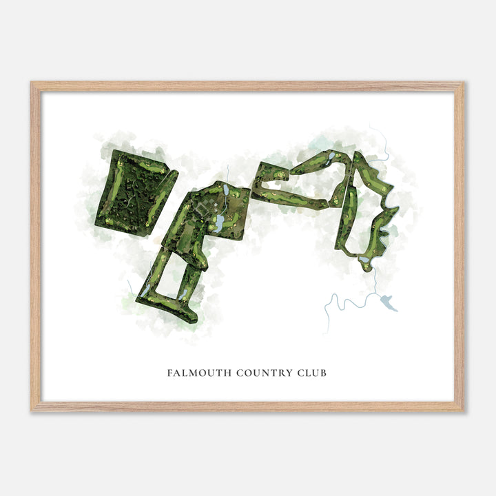 Print of Falmouth Country Club Classic Map