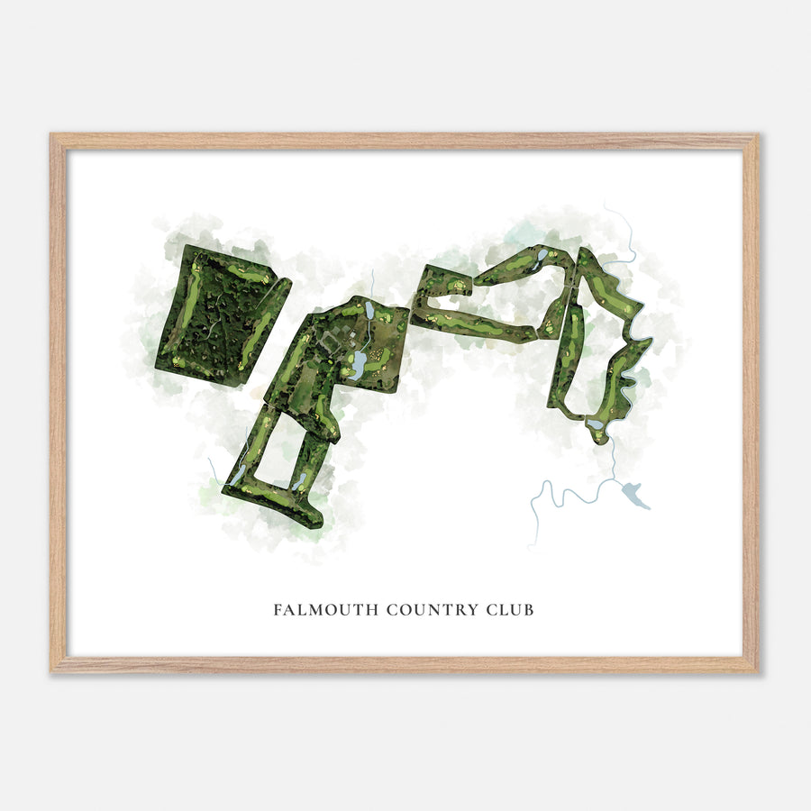 Print of Falmouth Country Club Classic Map
