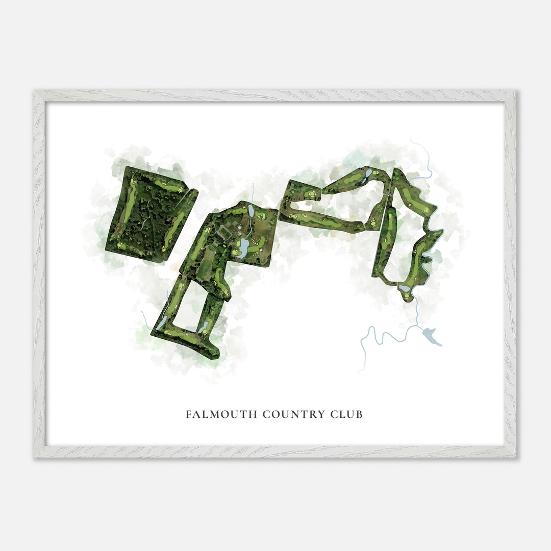 Print of Falmouth Country Club Classic Map