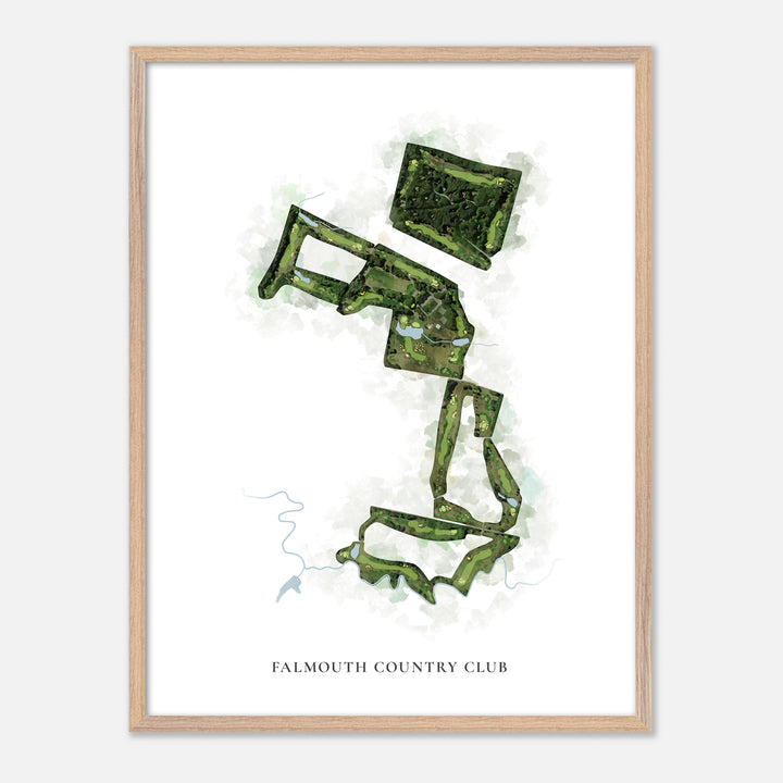 Print of Falmouth Country Club Classic Map