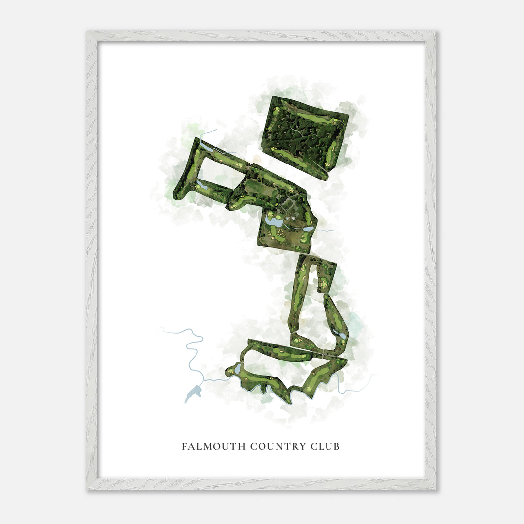 Print of Falmouth Country Club Classic Map