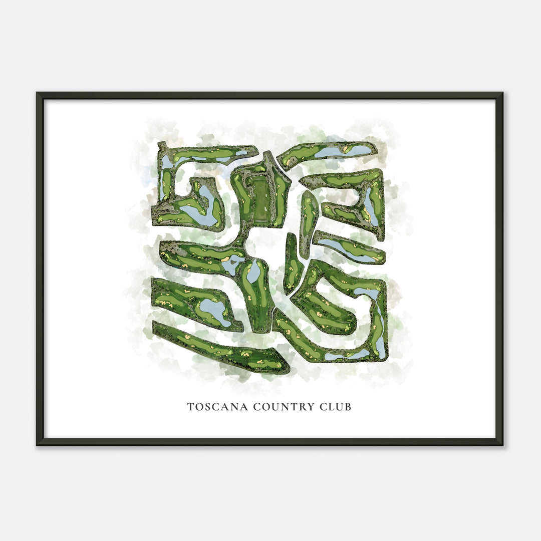Print of Toscana Country Club Classic Map